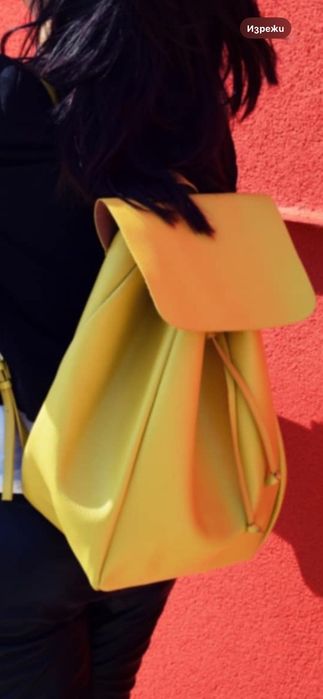 ZARA раница естествена кожа