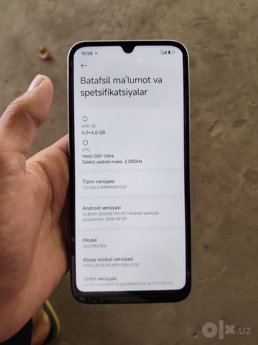 redmi 15c holati ideal