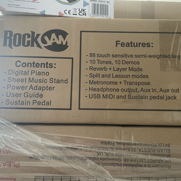 Продавам дигитално пиано RockJam RJ88DP