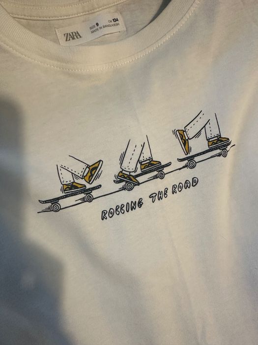 Bluze Zara, set de 2, alb si verde inchis