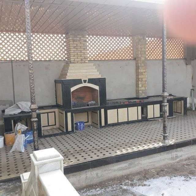 Летние кухни.Барбекю.Камины