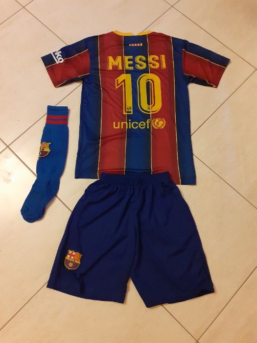 Топка Лео Меси Барса + Екип Барселона сезон 20/21 Ново Детско 4/16г