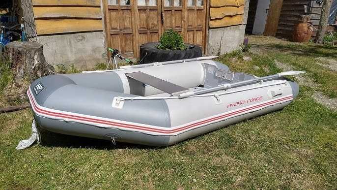 Barca nouă gonflabila ~2.40kila V podină bancă vasle, sfoară ancoră