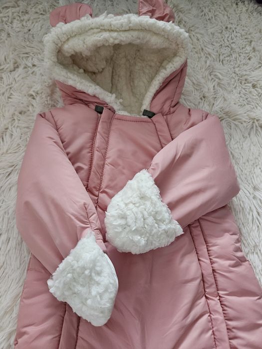 Combinezon fas, captusit cu blanita, Dusty Pink