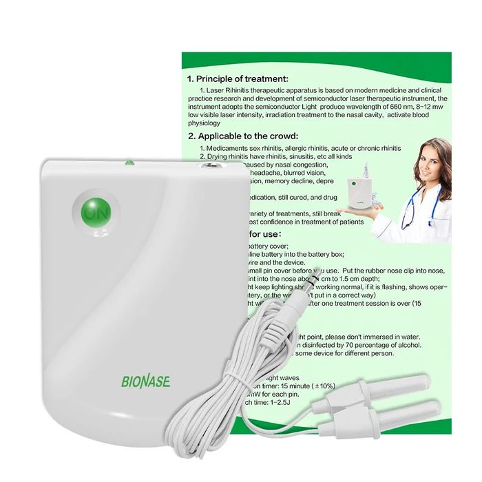 BIONASE уред за фототерапия на синузит и ринит, сенна хрема