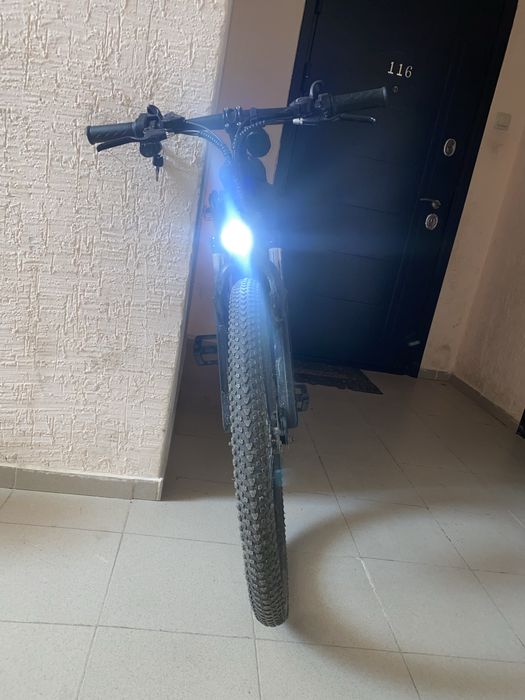 Электровелосипед Ортега с Яндекс термосумкой