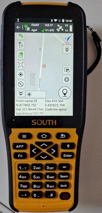 GPS RTK SOUTH Galaxy G1C (cu radio/baza-rover) + H5 – Sistem complet topografie/cadastru