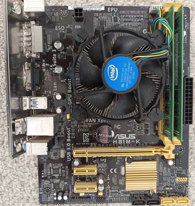 Kit Placa de baza gaming Asus H81M-K I5 4460 Ram 16Gb