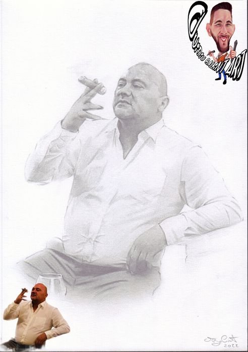 Portret creion, sau Caricatura la comanda cadou personalizat