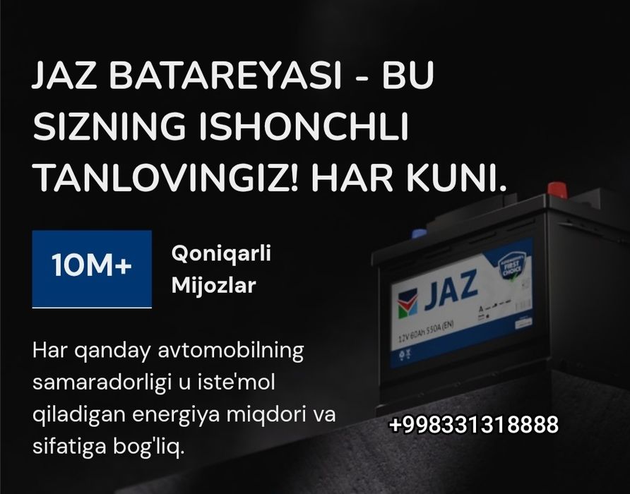 JIZZAX Akumlyator Zavodi!