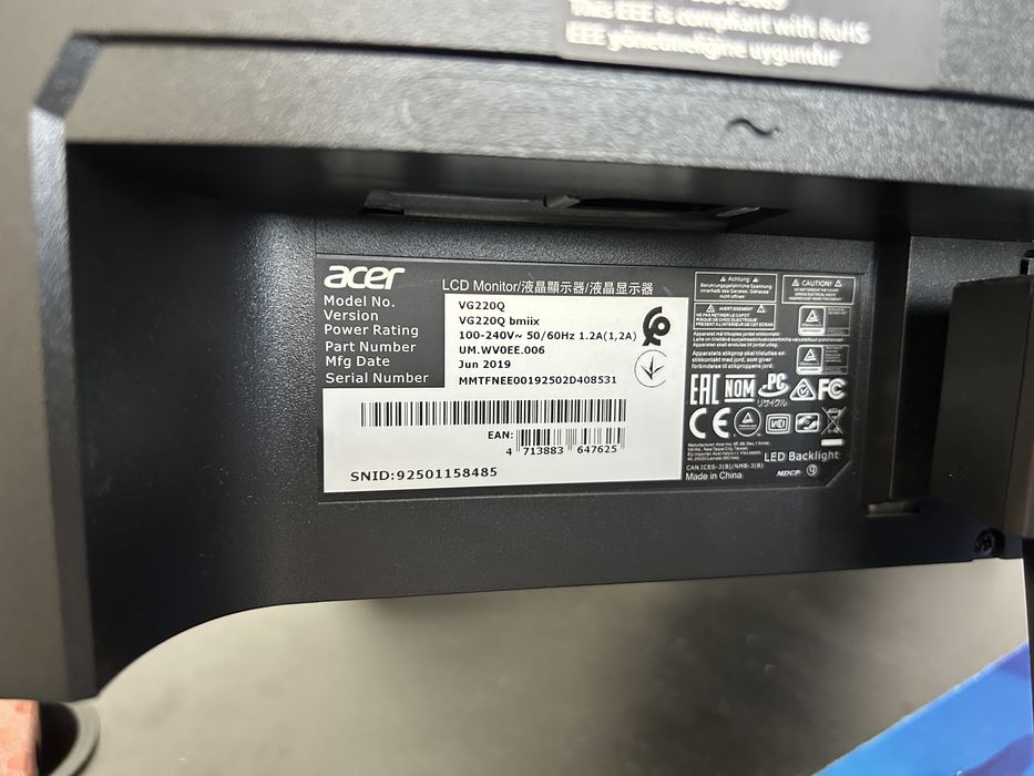 Monitor Acer 18-20