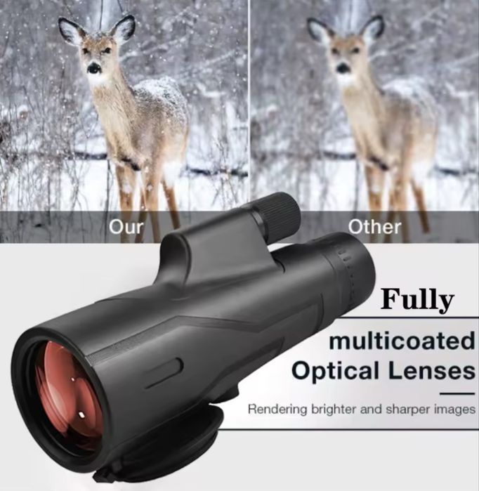 Telescop monocular  12x52,unghi larg,monoclu rezistent la ceață !