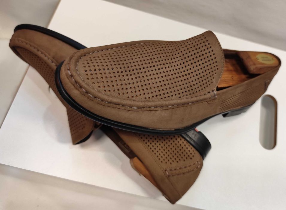 Pantofi casual 43.5 44 loafer slip on LLOYD piele naturala naturala nappa