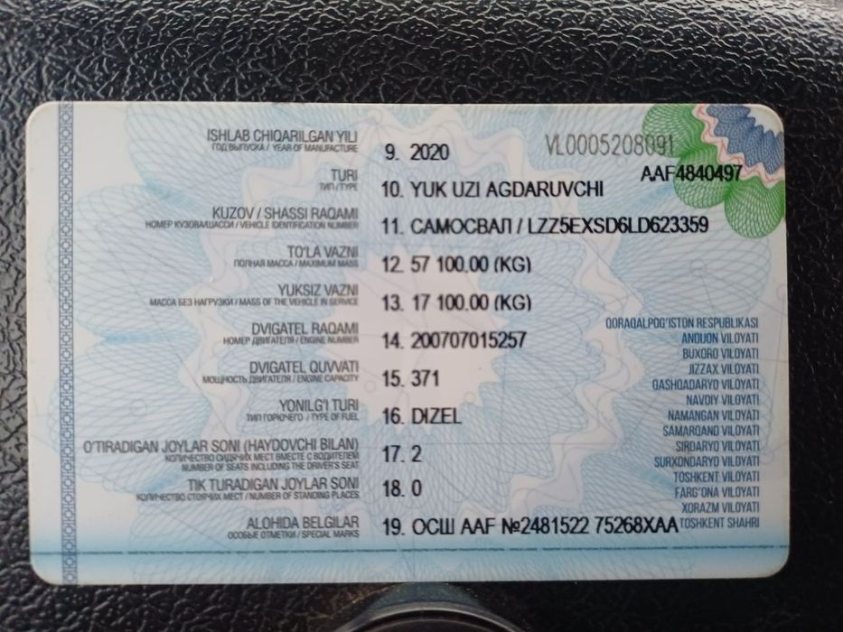 HOWO самасвал, 25 кублик