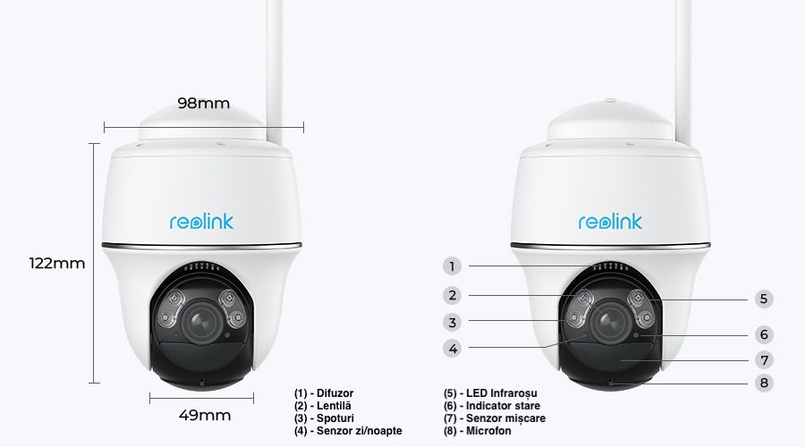 Camera de supraveghere Reolink B440, 4K / 8MP, WIFI
