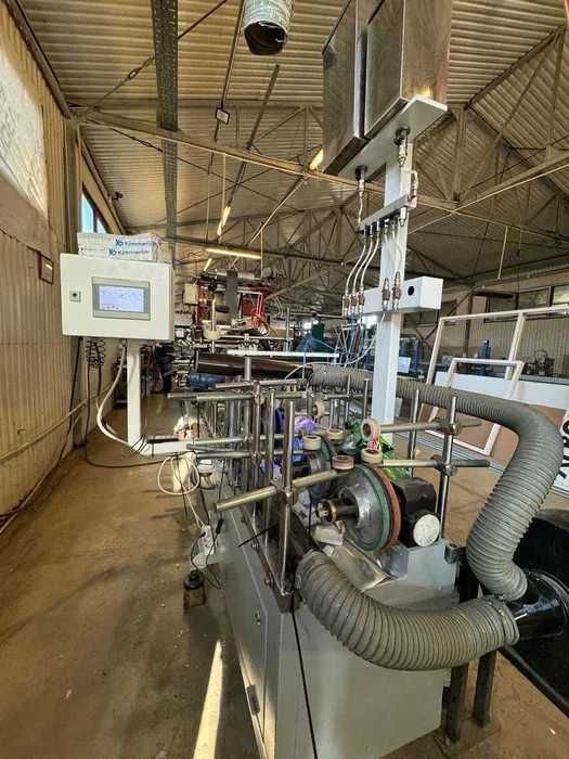 Vand linie infoliere profile PVC - PUR-Hotmelt si masina debitare folie
