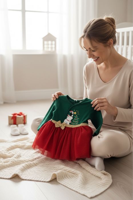 Коледна рокличка