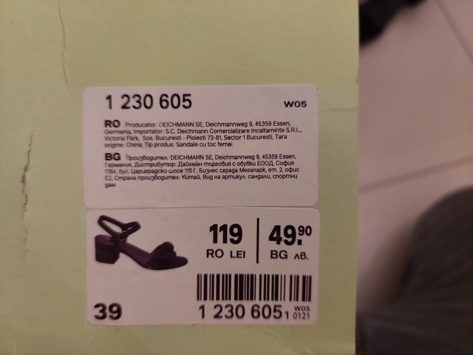 Sandale cu toc femei purtate o singura data