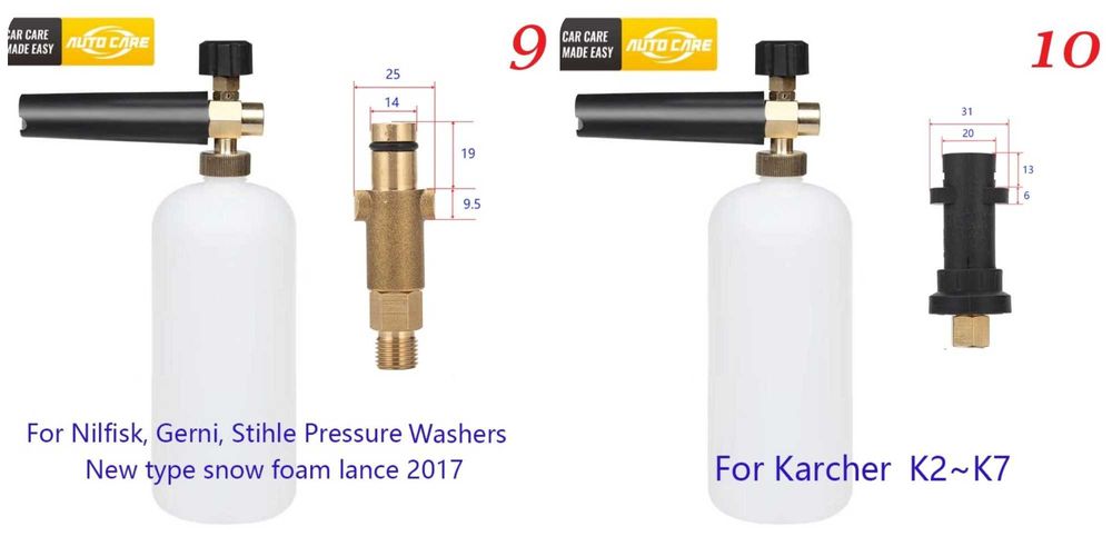 Дюза за пяна за водоструйки Karcher,Bosch,Parkside,Lavor,Nilfisk и др.