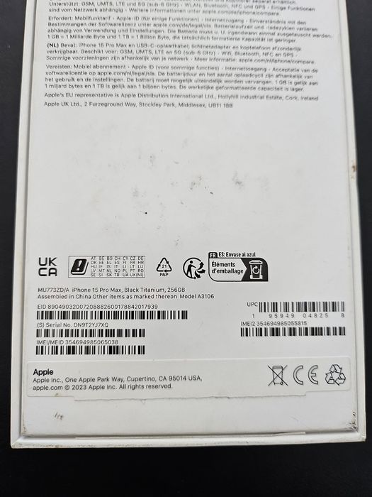 iphone 15 pro max 256gb
