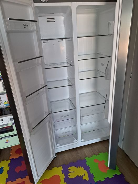 Frigider Side by Side Beko GNO4331XP, No Frost, 436L, Inox