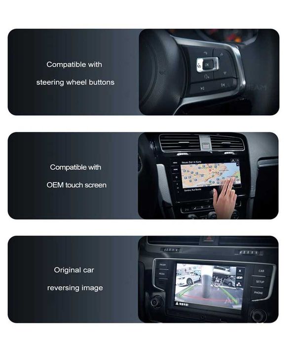 MMI BOX VW SEAT SKODA MIB1 MIB2 14-20г безжичен Carplay Android Auto