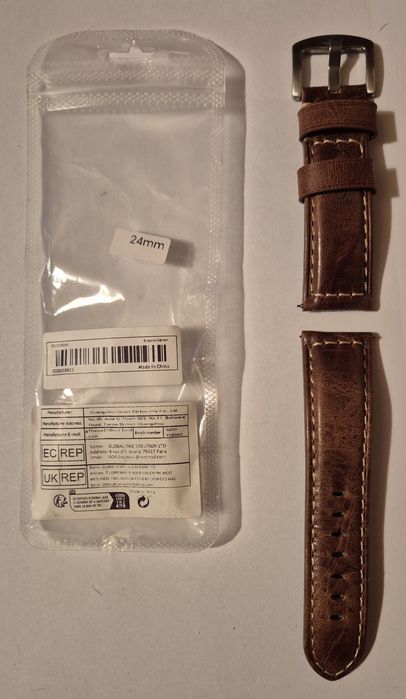 Curea ceas piele naturală 24mm