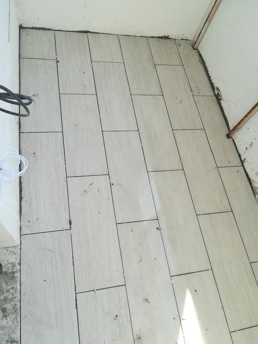 Кафель териш, укладка кафеля