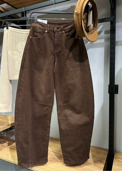 Дамски кафеви baggy дънки