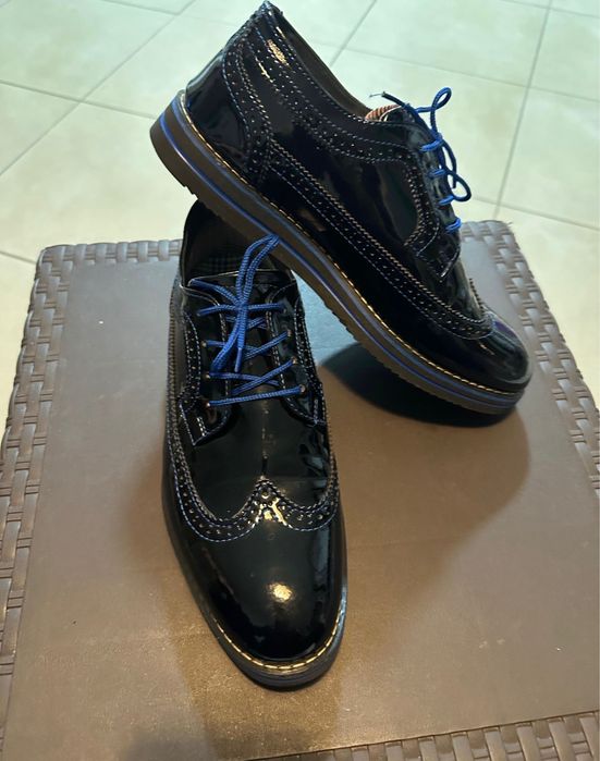 Pantofi barbati piele naturala lacuita