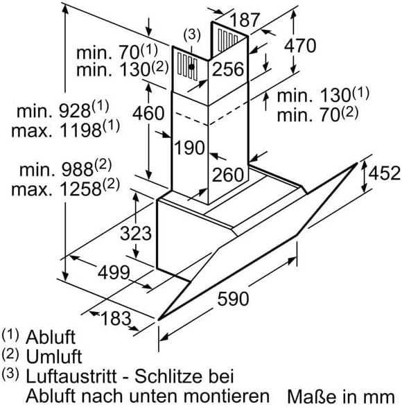 Аспиратор стенен SIEMENS lc67khm20 660 м³