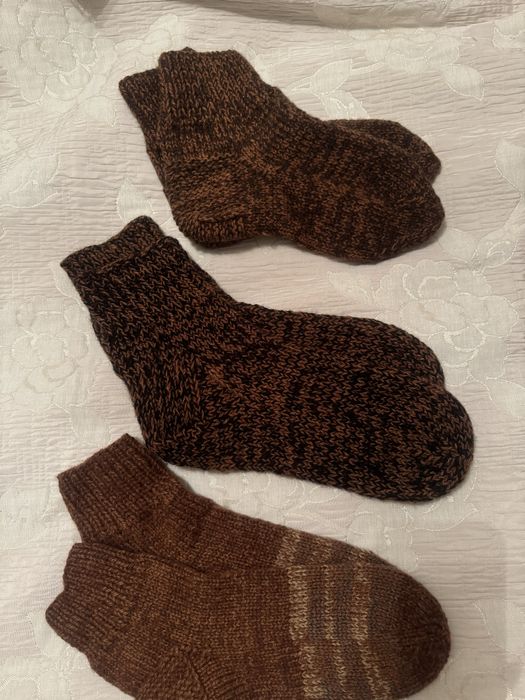 Носочки шерстянные, ручная работа