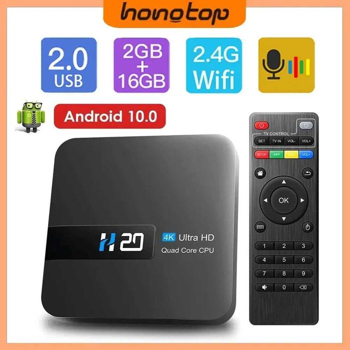 Smart TV box 3D HD TV Box Quad-Core CPU RK3228A, WiFi, 4K, H.265.
