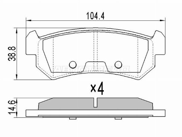 Колодки тормозные Chevrolet Lacetti