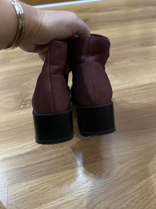 Къси боти  бордо