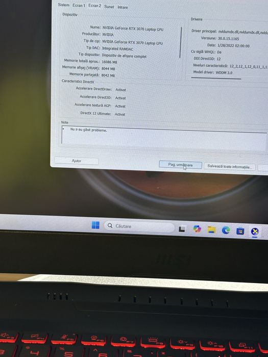 Laptop Gaming MSI Katana GF66 | RTX 3070 (8GB) | i7-11800H | 16GB RAM
