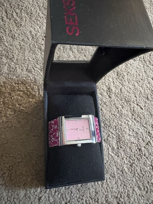 Ceas dama roz cu cristale Swarovski