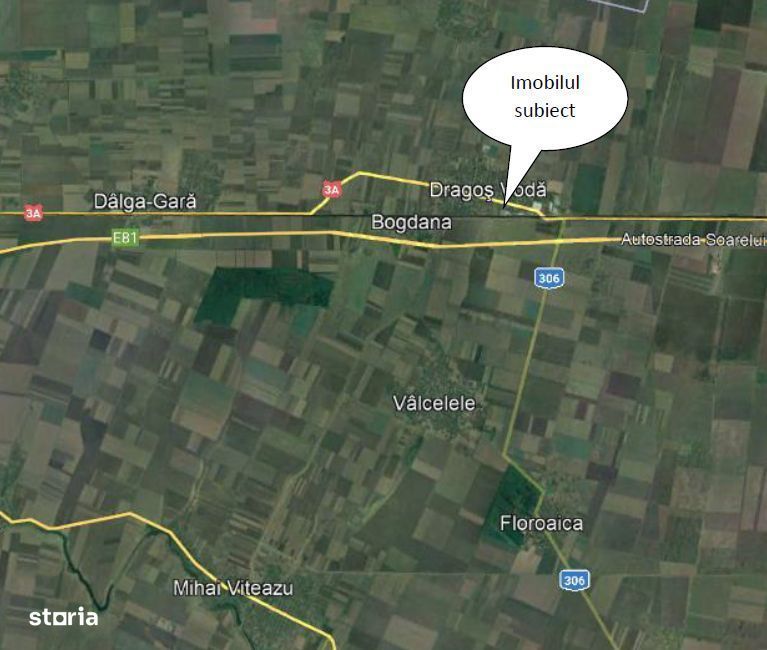 Cota 1/2 din Casa si teren-Comuna Dragos Voda,  Judetul Calarasi
