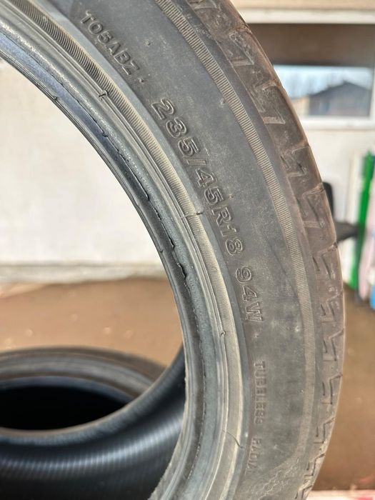 Продам шины б/у bridgestone turanza