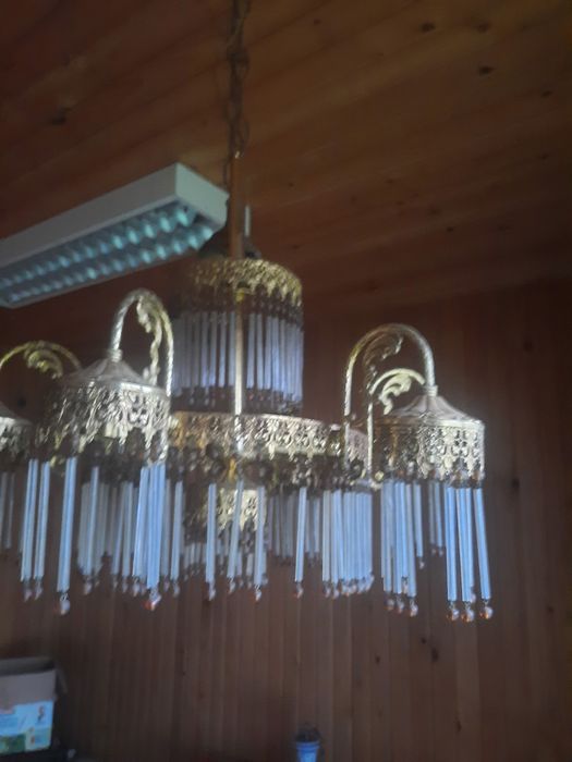 Candelabru cu cristale