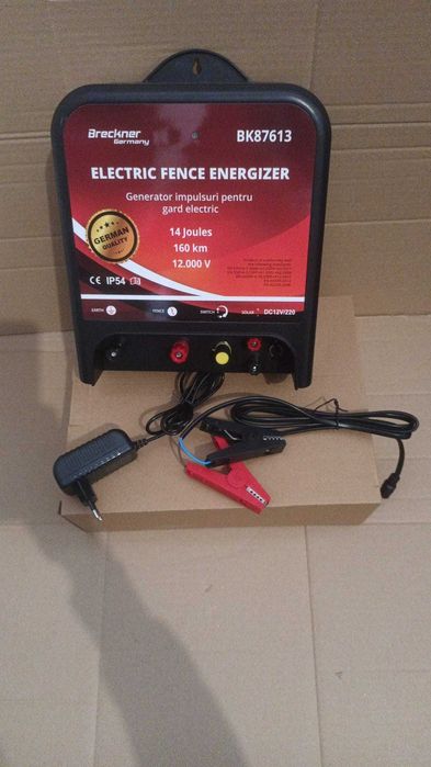 Aparat generator impulsuri 12/220V, 14 Joule pentru gard electric