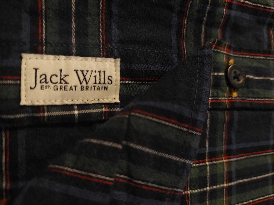 Cămașă Jack Wills albastra si carouri verzi, mărimea S