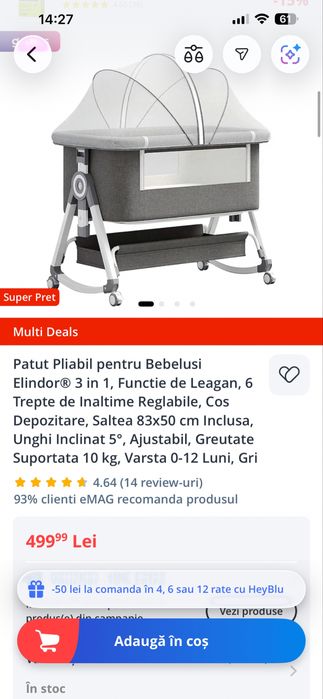 Co-sleeper bebelusi