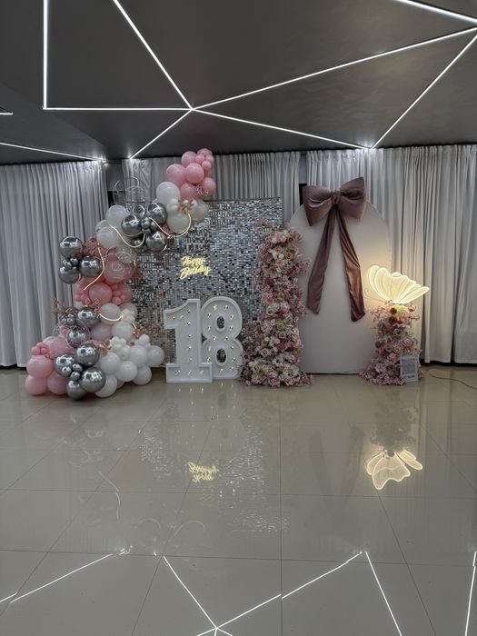 Arcada de baloane pentru botez, majorat sau nuntă.