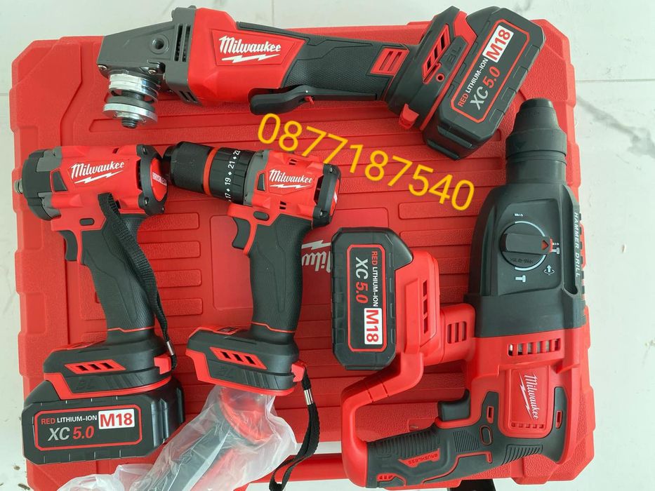 4в1 комплект Милоки 18V 5A