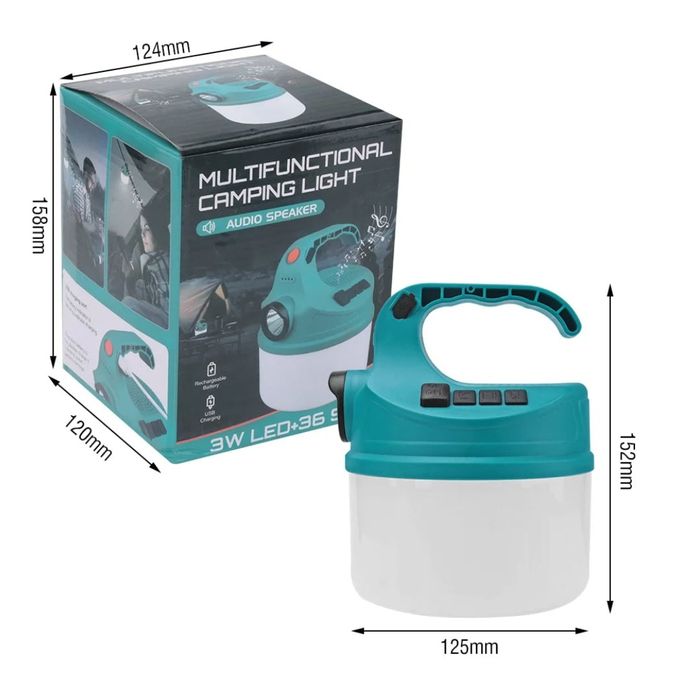 Туристический фонарь аккумуляторный водонепроницаемый