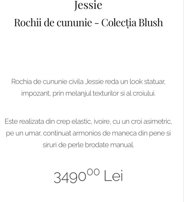 Rochie alba eleganta cununie