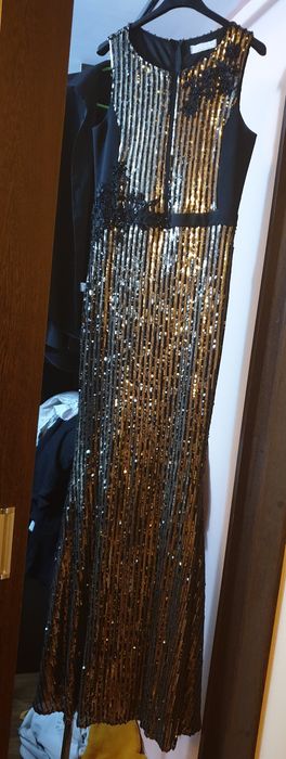 Rochie La Donna paiete aurii mar 40