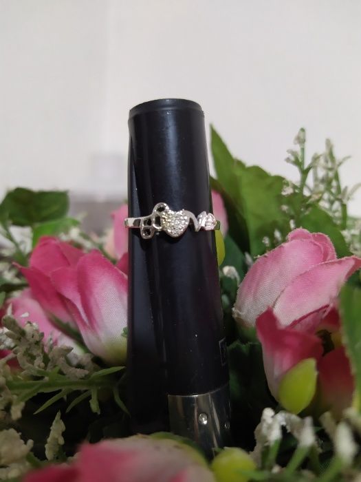 Нежни сребърни /с марка/дамски пръстенчета