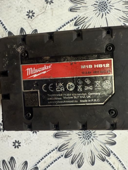 Акумулаторна батерия MILWAUKEE, M18 12,0 Ah, M18